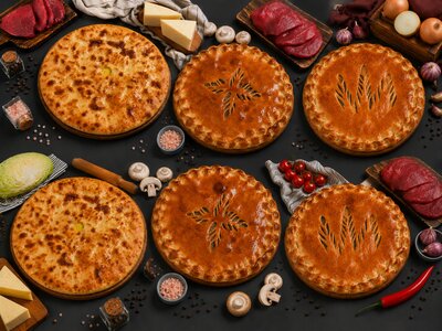 Большой сет из 6 мясных пирогов