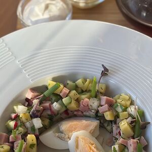 Окрошка с курицей
