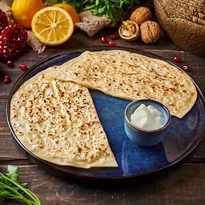 Кутабы с картофелем и грибами 