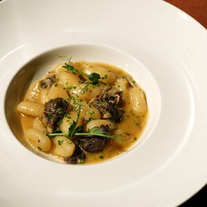 Ньокки со сморчками