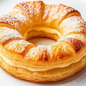 Заварное кольцо с белковым кремом