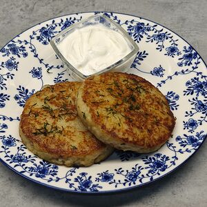 Драники с мясной начинкой