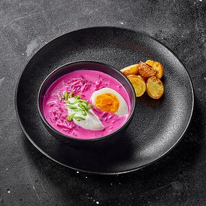 Холодный литовский борщ