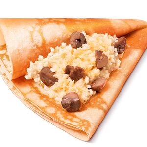 Блин с картофелем и грибами