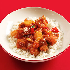 Курица с ананасом