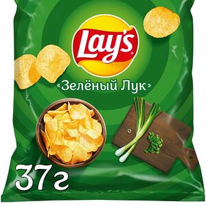 Lay's Картофельные чипсы Лейз Зелёный лук