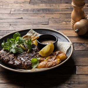 Гигантская котлета из мраморной телятины