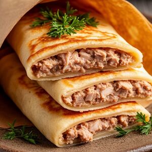 Безглютеновые блинчики с курицей