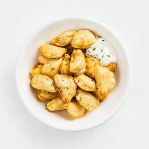 Вареники жареные с вишней 10