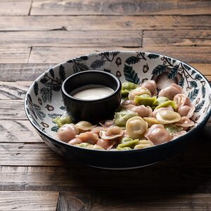 Детские пельмешки со сметаной