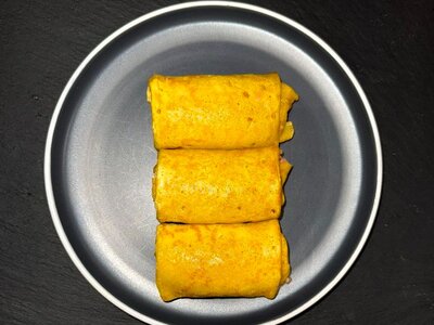 Блинчики с ветчиной и сыром