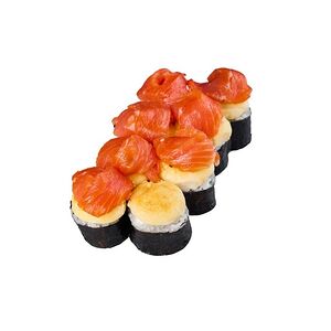 Запеченный лосось с сырным соусом 