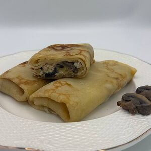 Блинчики с курицей и грибами