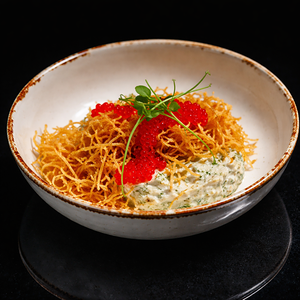 Салат пай с огурцом и снежным крабом