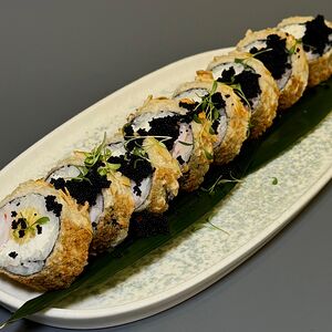 Темпура с креветкой и беби-кукурузой
