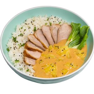 Карри с уткой и ананасом