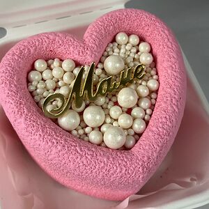 Бенто-торт муссовый для мамы с бусинами