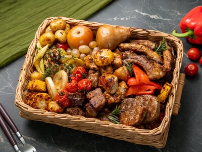 Бокс № 85: Сет шашлыки (на 10 чел) Ели мясо мужики