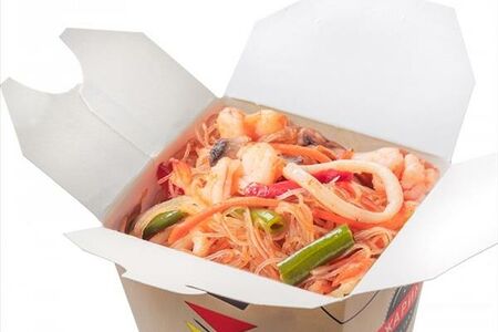 Креветка и Кальмар с Фунчозой