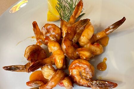 Креветки в соусе сладкий чили