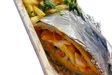 Для двоих Пицца Маргарита (24 см) и Мак-луб Мергез