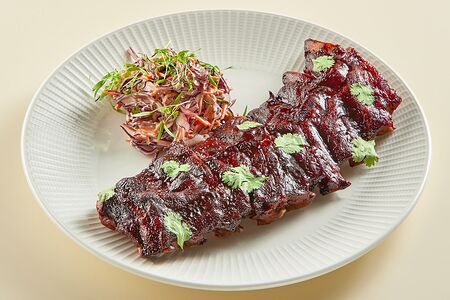 Свиные ребра барбекю