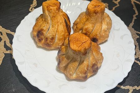 Хинкали жареные с говядиной