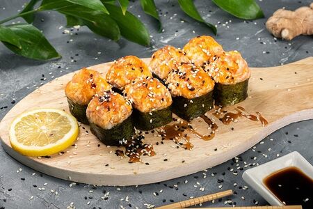 Запеченный с креветкой