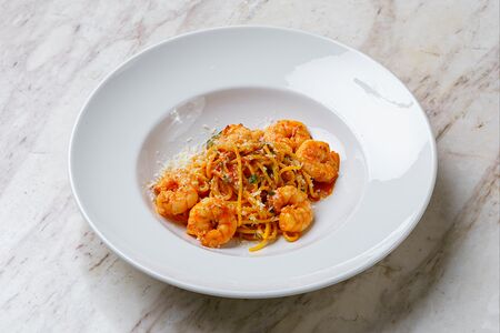 Паста с креветками