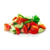 Салат из помидоров и огурцов с маслом (Доставка)