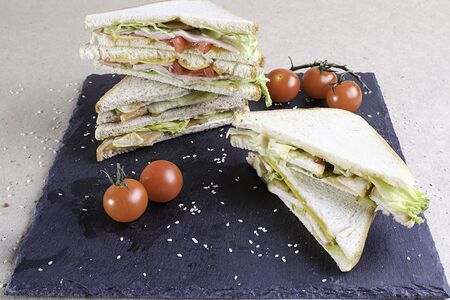 Сэндвич с лососем