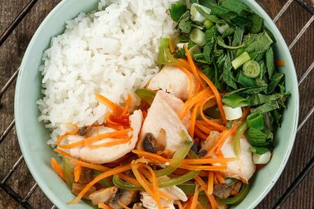 Рис с курицей