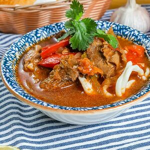 Лагман с говядиной