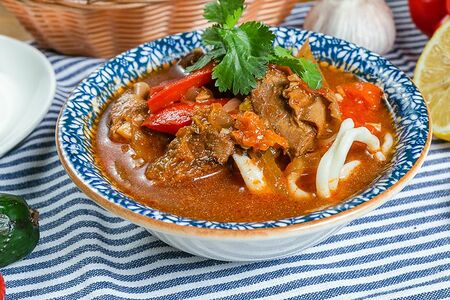 Лагман с говядиной