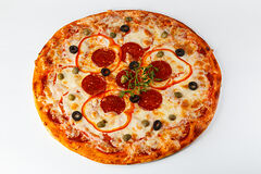 Салями-пепперони пицца