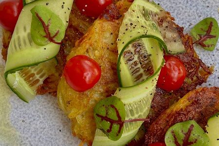 Постные драники с овощами