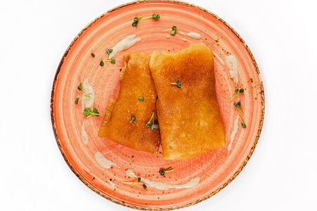 Блины с курицей и грибами