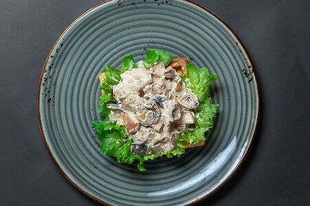 Вафля с курочкой и шампиньонами