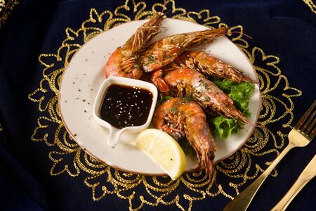 Креветка гриль