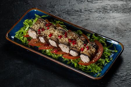 Рулет из баклажанов
