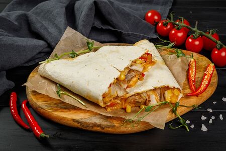 Кесадилья с курицей