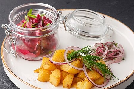 Сельдь с картофелем