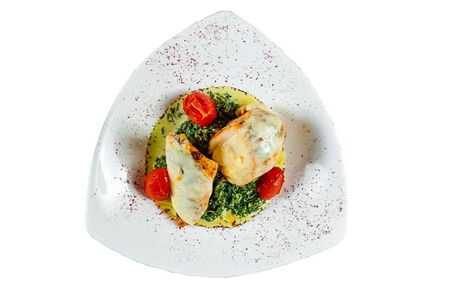 Куриная грудка со шпинатом