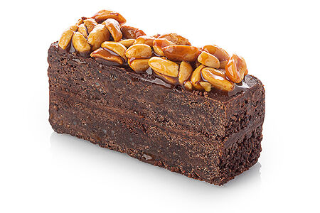 Брауни с арахисовой карамелью