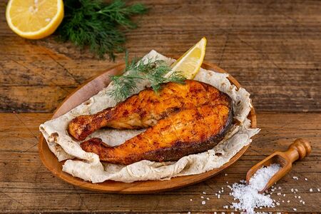 Стейк лосося