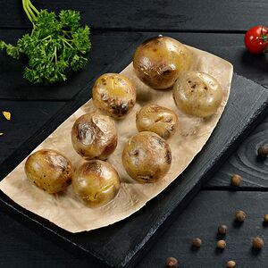 Картофель молодой на мангале