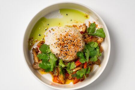 Рис с цыпленком и овощами