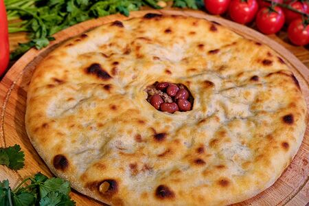 Осетинский пирог с фасолью