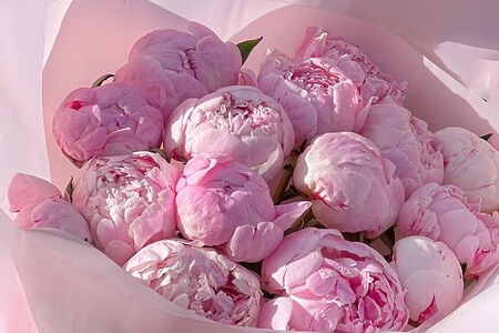 Букет из пионов