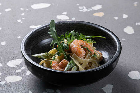 Тальятелле с креветками